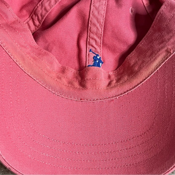 Polo Ralph Lauren Baseball Hat Cap Logo Pony Adjustable Strap Pink One Size - Picture 2 of 7